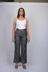 women pant for women western wear party wear Stylish Dark Grey Cotton Denim Silk Pant (OTL-PNT-1004)